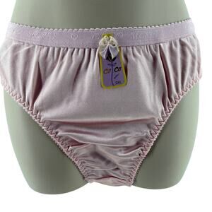 Coco Secrets Pale Pink Satin Full Coverage Panties Underwear #38306Q 2XL